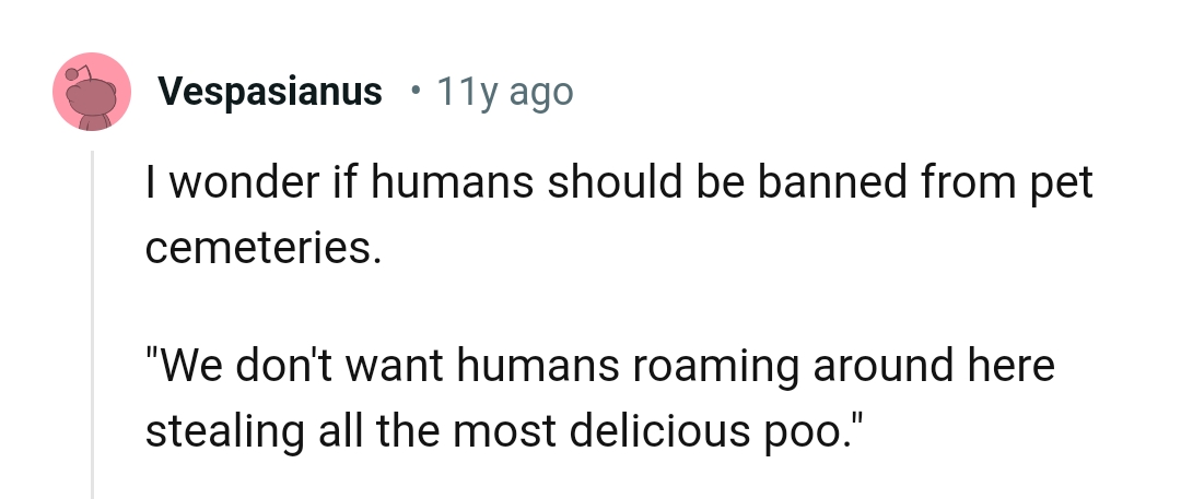 This Redditor is wondering if humans should be banned from a pet cemetery as well