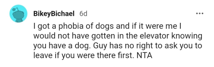 Guy has no right to ask you to leave