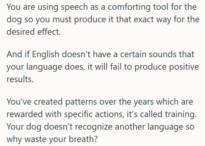 Turns out the dog’s not being dramatic—it’s just fluent in “comfort.”