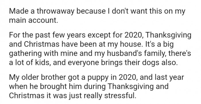 Thanksgiving and Christmas Have Been at the OP's House