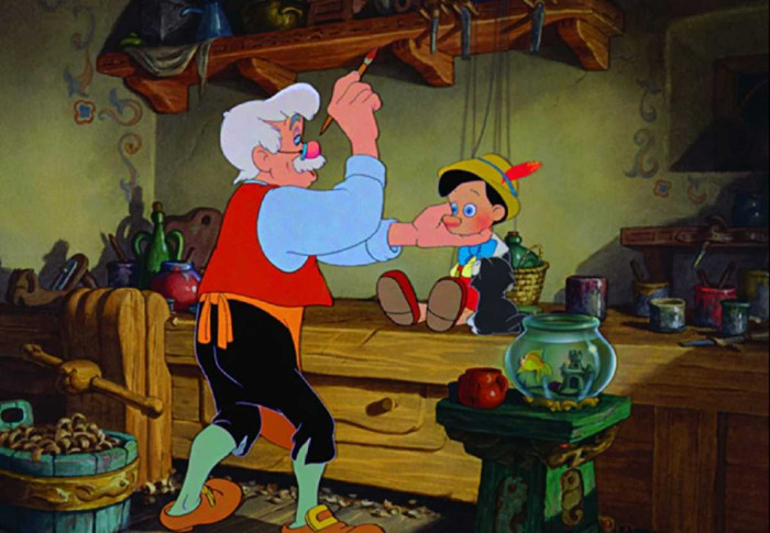 4. The animation movie, Pinocchio, released way back in 1940