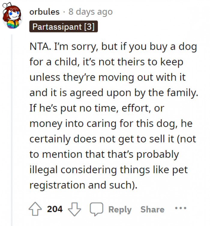 It's definitely disturbing that he tried to sell it TWICE.