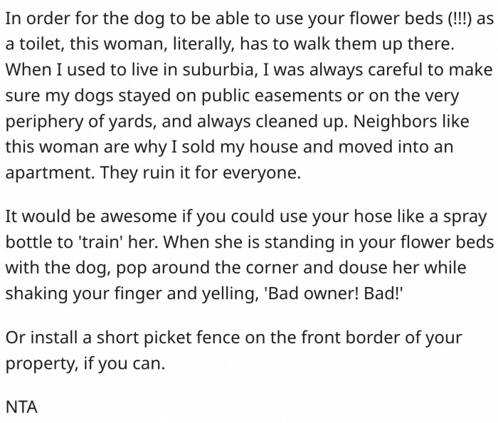 1. The neighbor could have prevented it from happening.