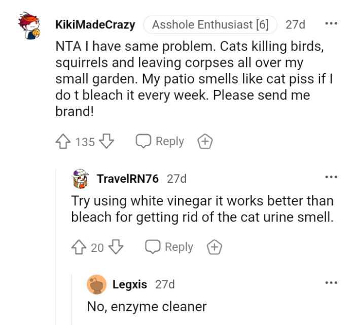This redditor's patio smells like cat urine if it's not bleached