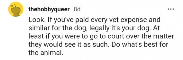 7. Do what is best for the animal