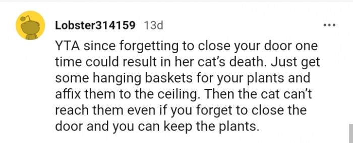 Just get some hanging baskets