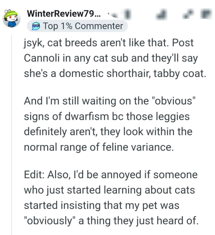 And the comments from other Redditors roll in...