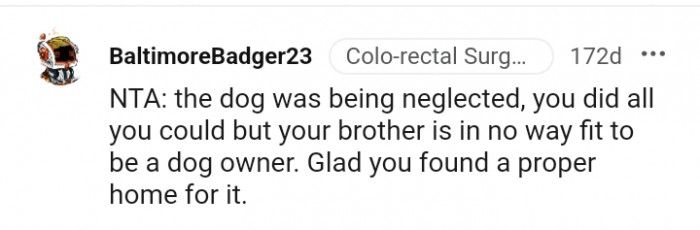 17. The dog was clearly being neglected