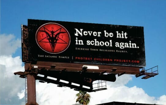 8. Satanists across the US push to abolish corporal punishment.