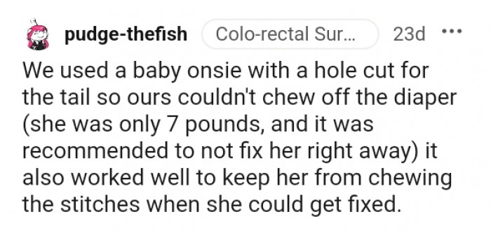 18. This Redditor used a onesie with a hole cut for the tail