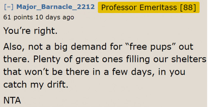 If They Really Want to Get Another Dog, They Should Just Adopt One.