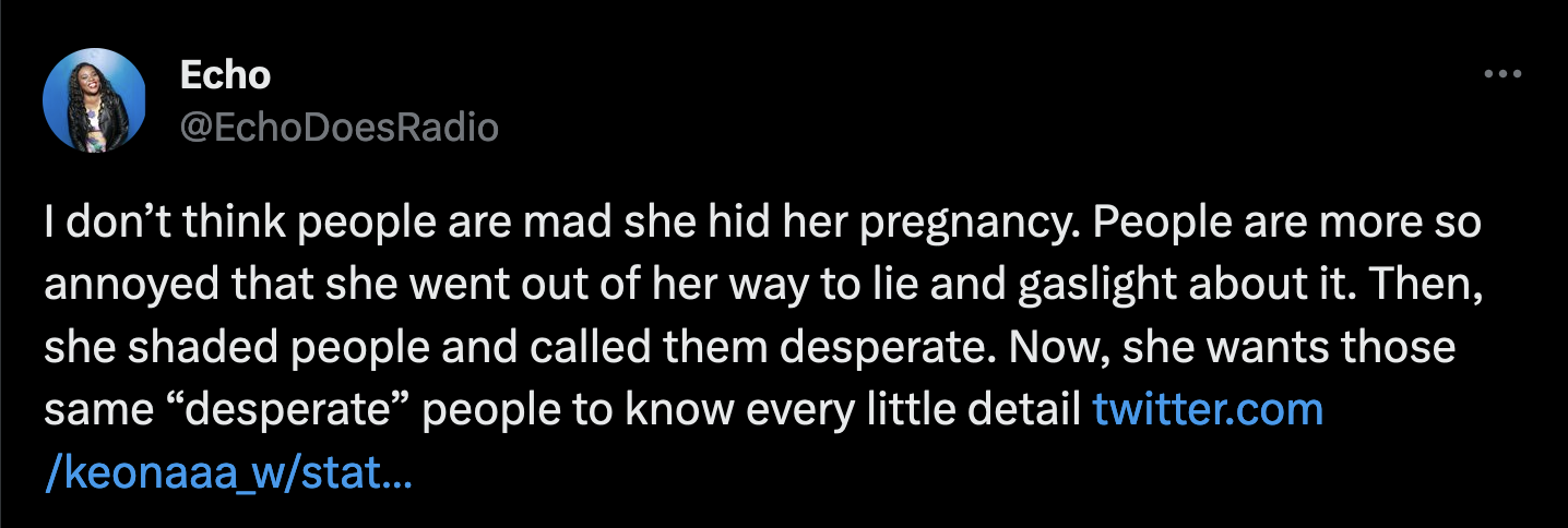 This time, Halle did not remain silent when a fan accused her of lying and gaslighting people about her pregnancy.