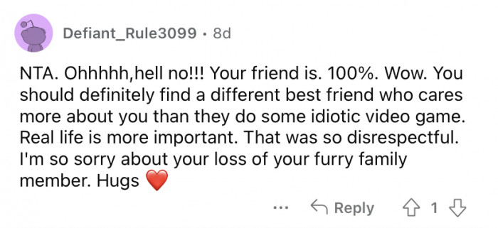 "That was so disrespectful."