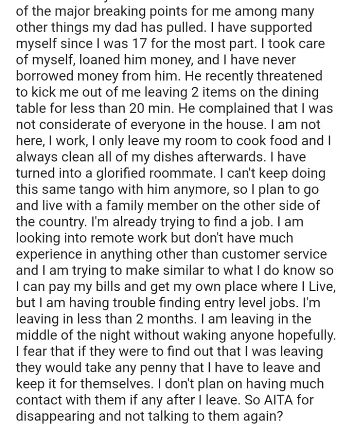 The OP is looking into remote work but doesn't have much experience in anything other than customer service