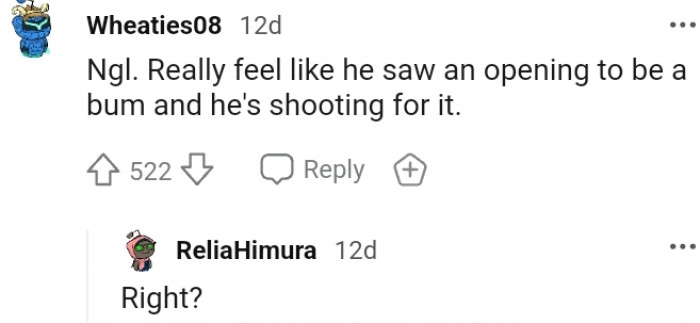 15. He saw an opening and he shot