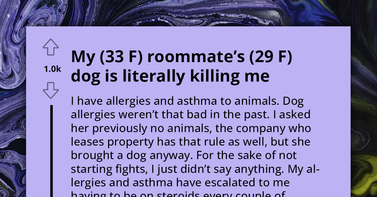 Online Community Lectures An Asthmatic Woman Who's Too Passive In Handling Her Roommate After She Brought A Dog Despite Her Dog Allergy