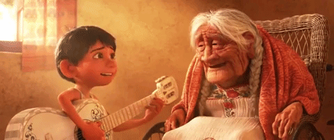 26. In Coco, when Miguel performs with Mamá Coco and reintroduces music to his family:
