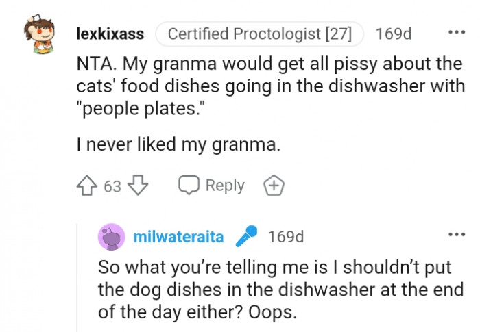 10. This Redditor never liked their grandma