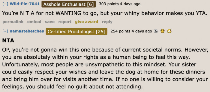 There are people who are on his side, pointing out that most people are dog lovers and would immediately judge him based on his uncommon preference.