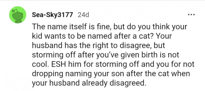 10. Your husband has the right to disagree