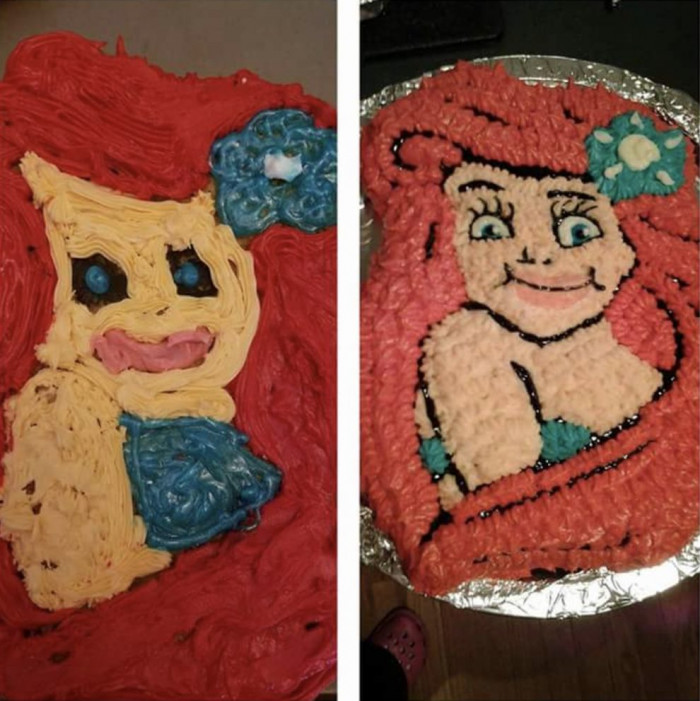 9. Take a look at this Ariel Cake