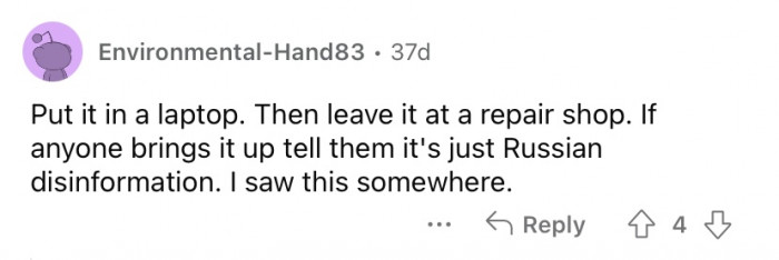 "Russian disinformation."