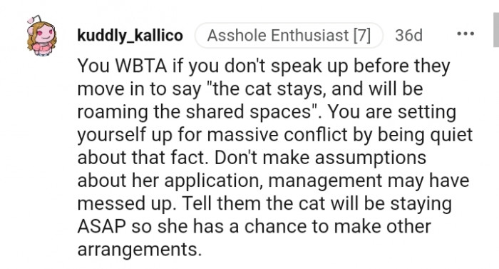 7. Don't make assumptions about her application