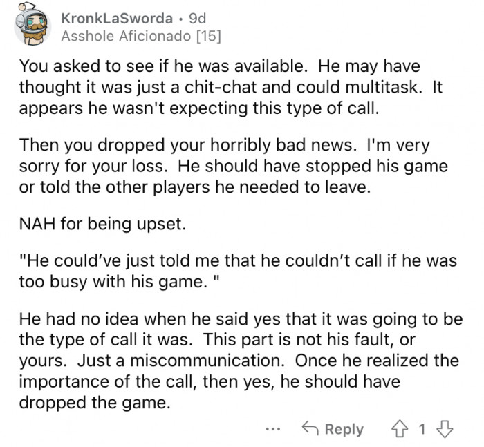 It's "just a miscommunication."