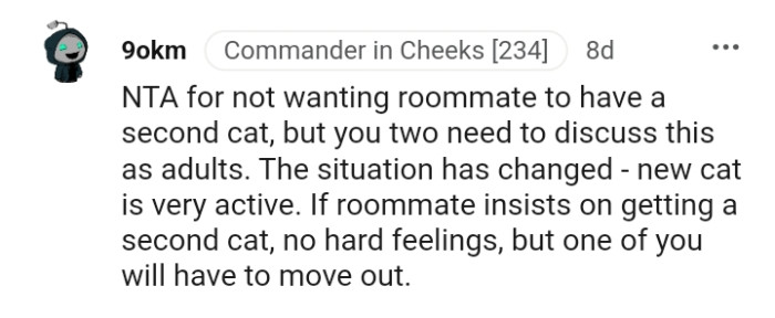 Let's head into the comments and find out what other Redditors have to say regarding this story