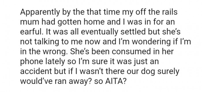 The OP is sure it was just an accident, but if they weren't there, the dog surely would’ve run away