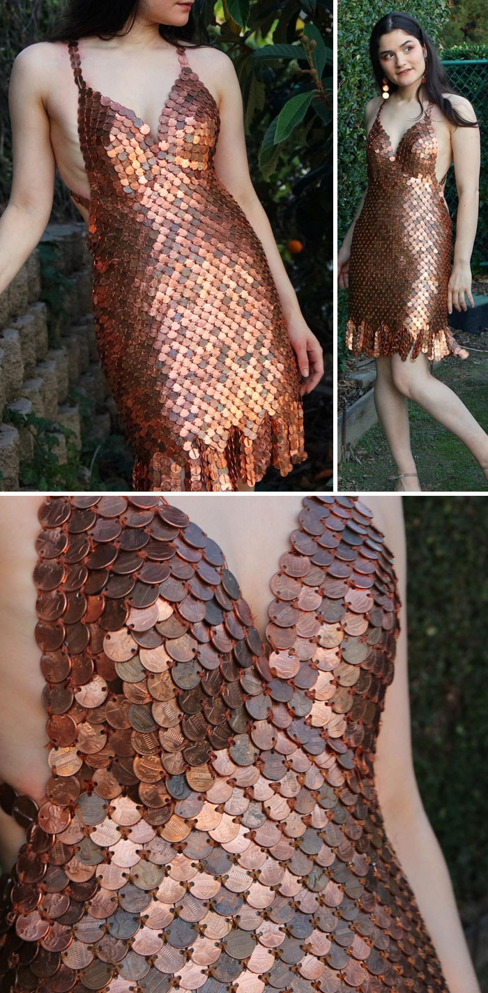 43. Dress Made From Over 2000 Pennies