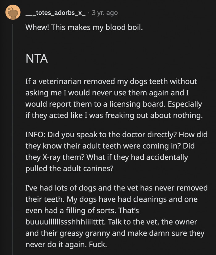 OP can still talk to the vet, if only to make sure this kind of situation doesn't happen again to other pets and their owners.