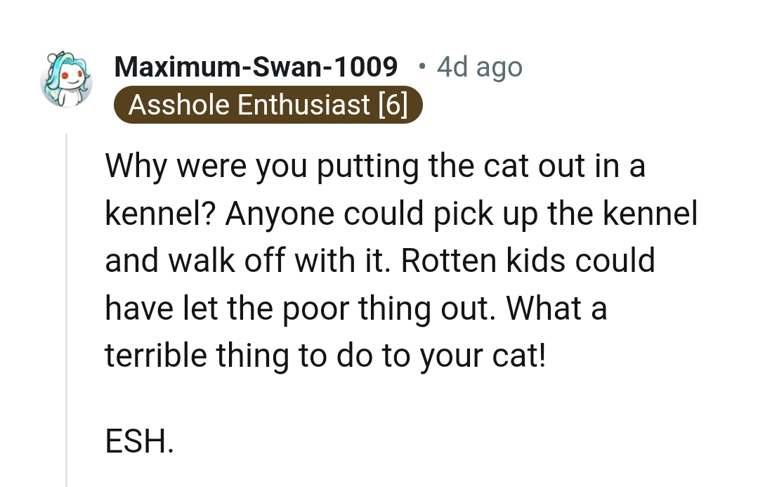 Anyone could pick up the kennel