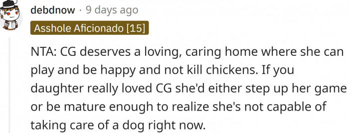 CG deserves a loving, caring home