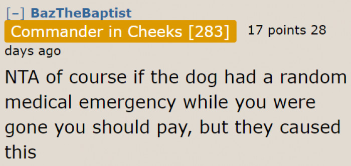 The boyfriend is the one who caused this.