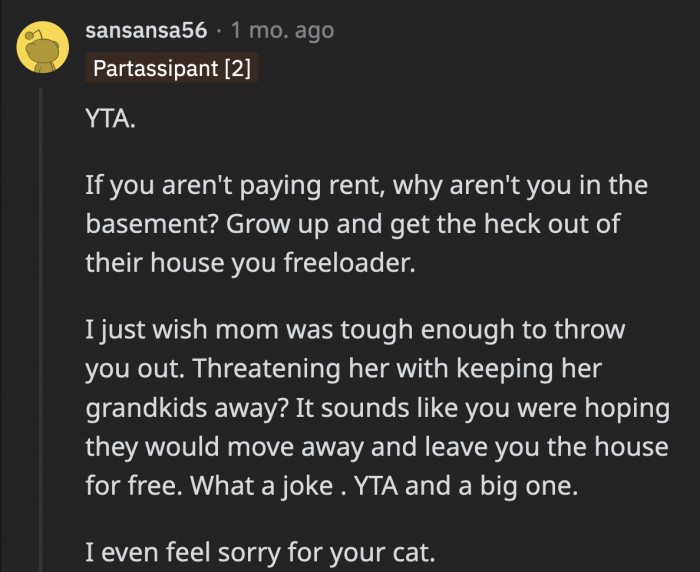 Then there were the people who thought OP was TA