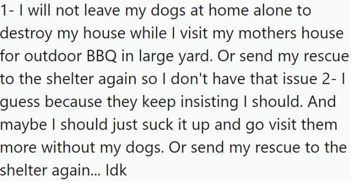 OP has offered the following explanation for why they think they might be the a-hole: