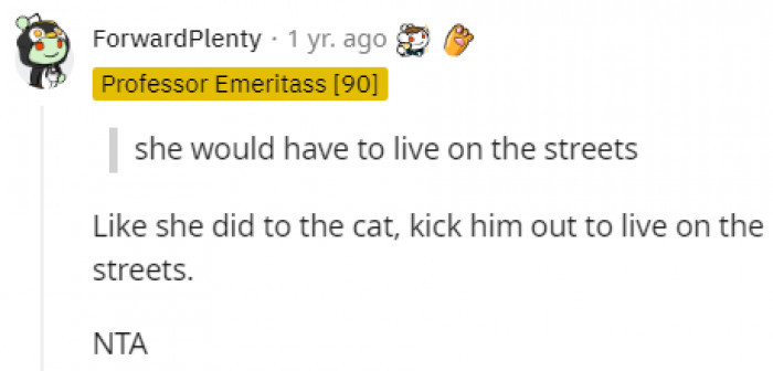 Just like the poor cat.