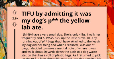 Overreacting Woman Calls Police On Fellow Pet Owner Because Her Lab Ate His Dog's Poop
