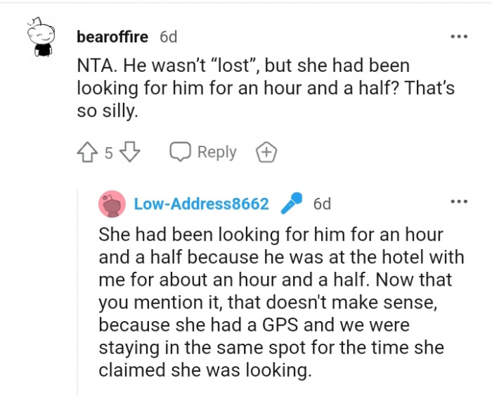 It's Silly That She Looked for Him for That Long