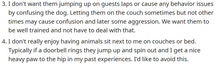 And they all sound perfectly reasonable