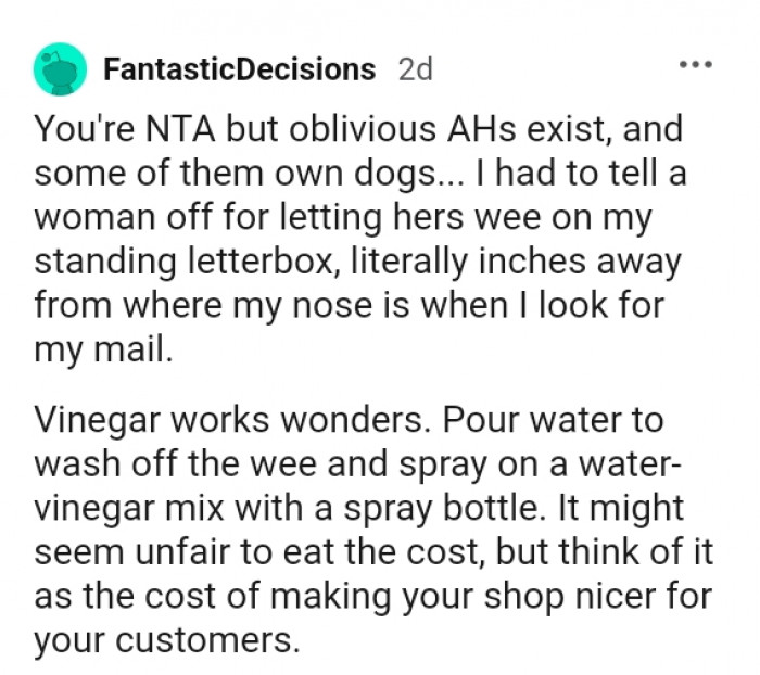 Vinegar does wonders