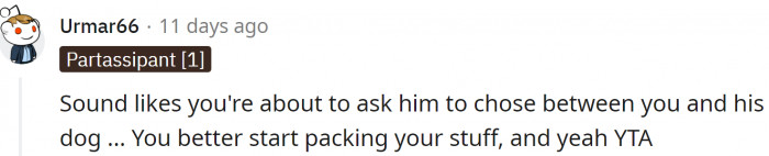 Redditors asked if she is planning to make her husband choose: