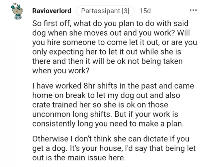 It's your house, so you can do what you want