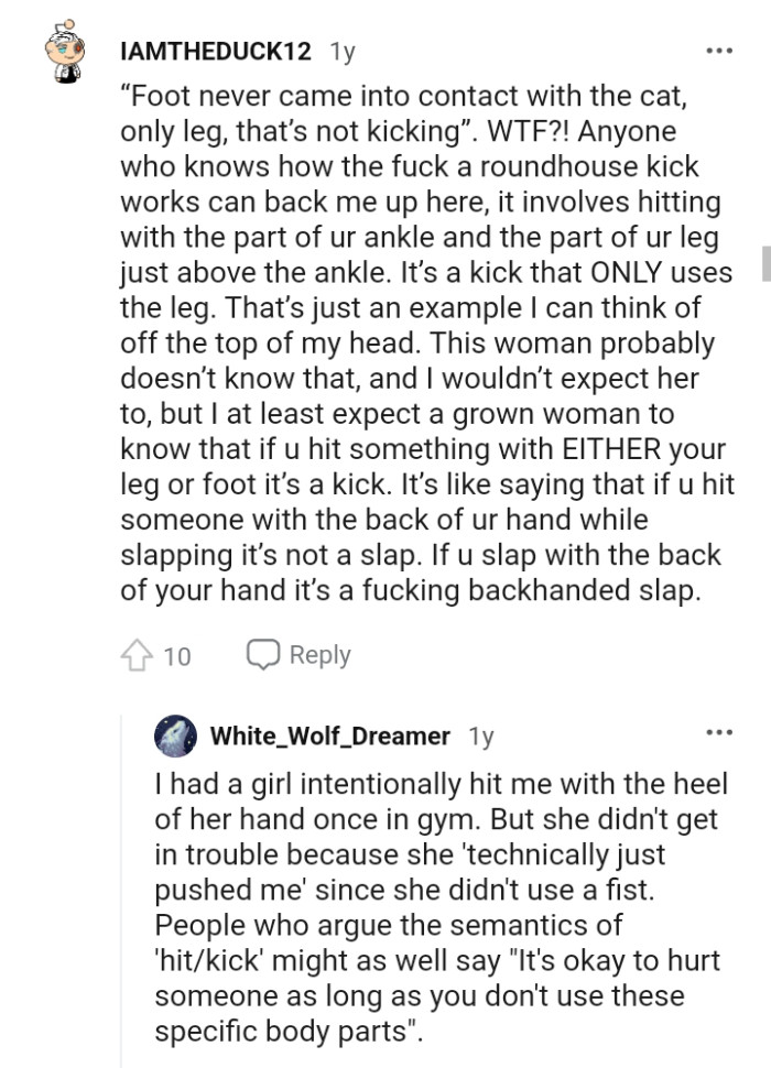 She probably doesn't know that.