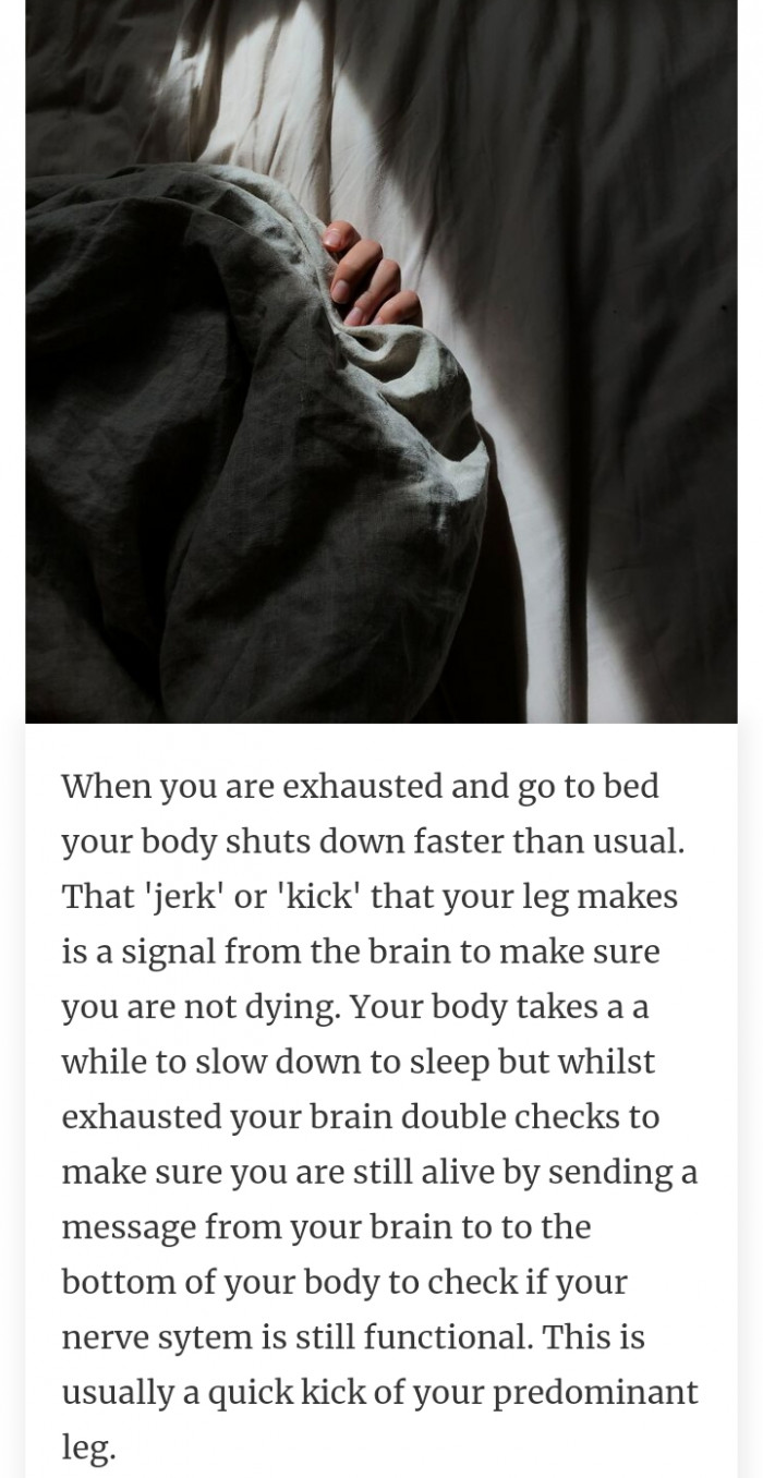 3. Your body takes a a while to slow down