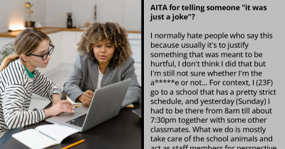 Redditor Gets The Shock Of Her Life After Classmate Chides Her For Making A Joke About Dogs