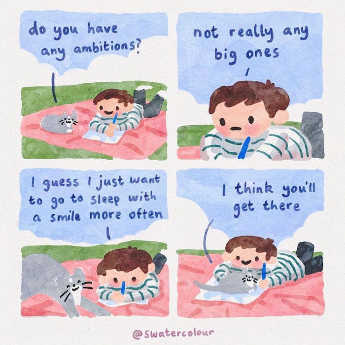 7. Going to sleep with a smile is everything