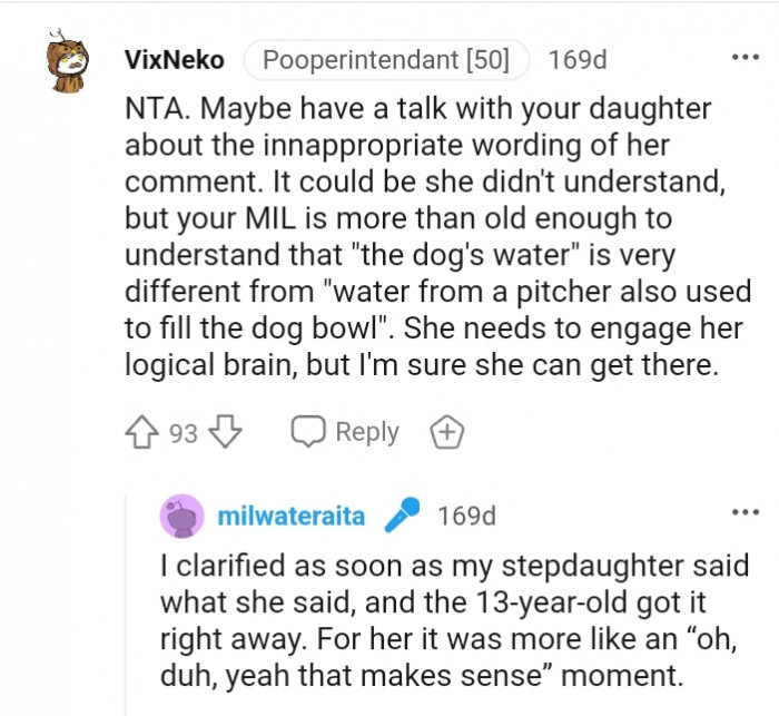 13. MIL is more than old enough to understand