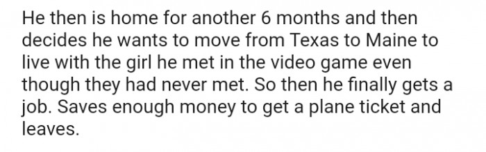 He finally gets a job